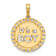 14k Two-tone Gold Brushed and Diamond-cut It's A Boy Pendant