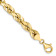 10k Yellow Gold 7mm Diamond-Cut Rope Link Bracelet