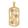 14k Yellow Gold and 14k Rose Gold with Rhodium Over 14k Yellow Gold
Framed Daisy Pendant
