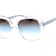 Kate Spade WENONA Translucent White and Blue Square Frame / Brown Teal
Lenses Sunglasses