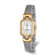 Charles Hubert IP-plated Stainless Steel Wire Bangle MOP Dial Watch