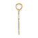 14k Yellow Gold Textured QUINCE ANOS 15 in Heart Charm