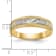 14K Yellow Gold AA Quality Mens Wedding Band 0.09ctw