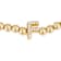 Initial F CZ Beaded Bracelet Set In 14K Gold Over Brass 0.12ctw