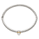 Sterling Silver with 14K Gold Over Sterling Silver 6mm Freshwater
Cultured Pearl Bangle Bracelet