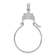 Rhodium Over 14K White Gold Filigree Charm Holder