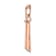 14k Rose Gold Diamond Cross Chain Slide Pendant