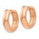 14k Rose Gold 9/16" Round Hinged Hoop Earrings