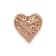 14k Rose Gold Diamond and Pink Sapphire Vintage Heart chain slide