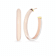 14K Yellow Gold Over Sterling Silver XL Oval Illusion Nude Acrylic Hoops
in Ballerina Slippers