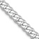 Rhodium Over 14k White Gold 5.75mm Solid Flat Beveled Curb 20 Inch Chain