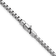 Rhodium Over Sterling Silver Polished 4mm Box 20 Inch Chain