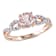 Morganite and Diamond 10K Rose Gold Ring 0.93ctw