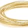 Diamond-Cut Multi-Row Bangle In 18K Gold Over Bronze