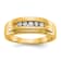 14K Yellow Gold Lab Grown Diamond SI1/SI2, G H I, Men's Ring