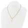 Gold Tone Sterling Silver 3-5.5mm Freshwater Cultured Pearl LETTER F
18-inch Necklace