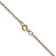 14k Yellow Gold 0.95mm Solid Cable 14 Inch Chain