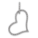 Rhodium Over 14k White Gold Diamond Heart Pendant