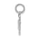 Rhodium Over 14k White Gold Satin Mini Boy Hugs Charm