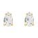 5x3mm Pear Shape White Topaz 14k Yellow Gold Stud Earrings