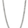 Rhodium Over 14k White Gold 8.5mm Solid Flat Beveled Curb 22 Inch Chain