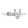 Rhodium Over 14K White Gold Lab Grown Diamond VS/SI GH, Initial V
Adjustable Ring
