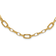 14K Yellow Gold Polished Fancy Cable Link Necklace