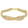 Italian Ribbon Rope Bracelet In Solid 14K Yellow Gold