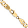 14k Yellow Gold 5.25mm Solid Open Concave Curb 20 Inch Chain