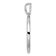 14K White Gold Gatsby Diamond Initial K Charm