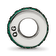 Sterling Silver Reflections Green Double Row Preciosa Crystal Bead