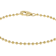 Box, Bead and Rolo Chain Bracelet Set Of 3 In 18K Gold Over Bronze