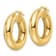 14k Yellow Gold Polished 1 1/16" Round Tube Hoop Earrings