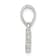 Sterling Silver Cubic Zirconia Polished Mom Pendant