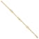 14K Yellow Gold Diamond-cut Paperclip Link 7.25-inch Bracelet