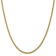 14K Yellow Gold 3.3mm Diamond-cut Semi-solid Chain Necklace