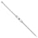 Rhodium Over 14k White Gold Medical Soft Diamond Shape Enamel Mariner
Link ID Bracelet