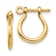 14k Yellow Gold 3D Shackle Link Dangle Earrings