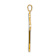 14K Two-tone Gold  Diamond Cross Pendant