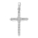 Rhodium Over 14K White Gold Polished 1/4ct. Diamond Cross Pendant