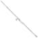 Rhodium Over Sterling Silver Pink Enamel Crown with 1-inch Extender
Children's ID Bracelet