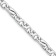 Rhodium Over 14k White Gold 5.8mm Hand Polished Fancy Link Bracelet