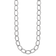 Rhodium Over Sterling Silver 18mm Oval Link 24 inch Necklace