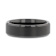 ELISE Black Tungsten Ring with Polished Beveled Edges and Brush Finished
Center 6mm