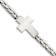 Stainless Steel Polished Cross Bracelet