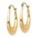 14k Yellow Gold 1/2" Polished Hoop Earrings