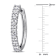 1.75ctw Created Moissanite Hoop Earrings in Sterling Silver