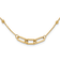 14K Yellow Gold Polished and Diamond-cut Fancy Necklace