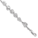 Rhodium Over Sterling Silver Polished Multi-Shell Bracelet