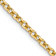 14k Yellow Gold 2.4mm Solid Round Open Link Cable 22 Inch Chain